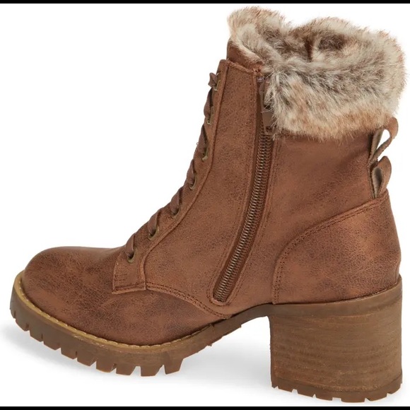 Steve Madden Heeled Faux Fur Trimmed Boot - Picture 5 of 5